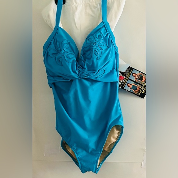 New Carol Wior Slimsuit Designer Collection size  16 made in USA Summer - Picture 6 of 16